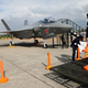 A mockup of a Japanese F-35 at Hyakuri Air Base, Japan, 2014.